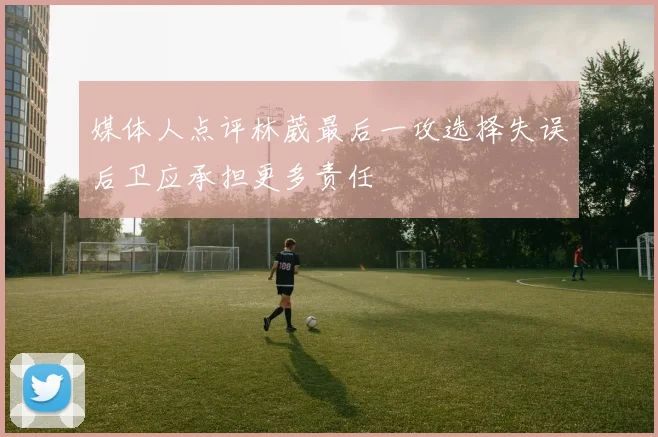 媒体人点评林葳最后一攻选择失误后卫应承担更多责任